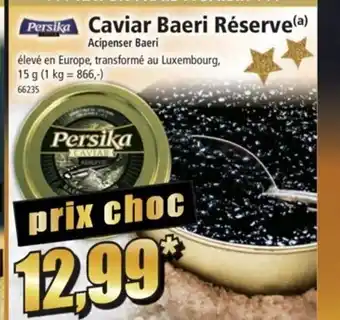 Norma Caviar Baeri reserve offre