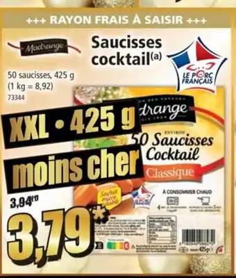 Norma Saucisses Cocktail offre
