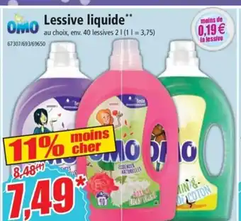 Norma Omo Lessive Liquide offre