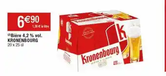 Cora x Carrefour Bière 4,2% vol. kronenbourg offre