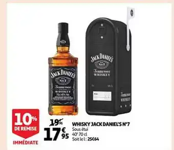 Auchan Whisky jack daniel's n°7 offre