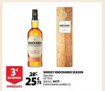 Auchan Whisky knockando season offre