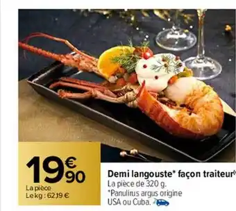 Carrefour Demi langouste façon traiteur offre