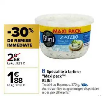 Carrefour Spécialité à tartiner offre
