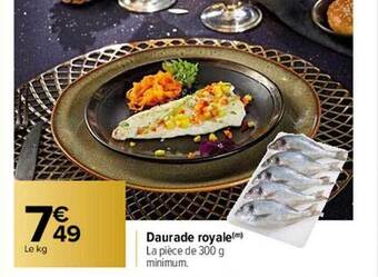 Carrefour Daurade royale offre