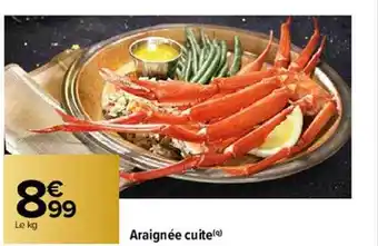 Araignée cuite