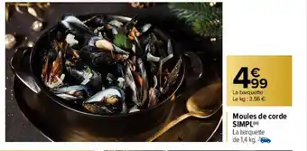 Carrefour Moules de corde simpl offre