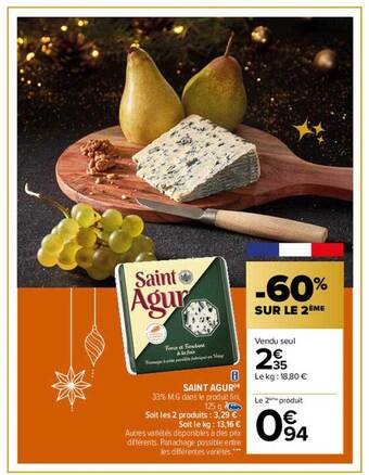 Carrefour Saint agur offre