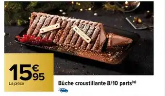 Carrefour Bûche croustillante 8-10 parts offre