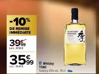 Carrefour Whisky toki offre
