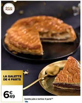 Carrefour Galette pâte à tartiner 4 parts offre