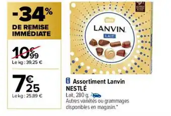 Assortiment lanvin nestlé