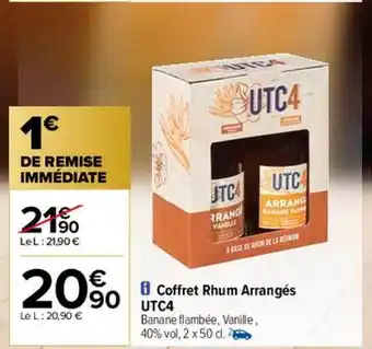 Carrefour Coffret rhum arrangés utc4 offre
