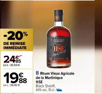 Carrefour Rhum vieux agricole de la martinique hse offre