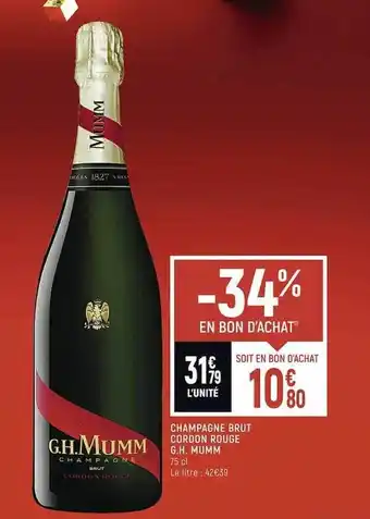 Champagne brut cordon rouge g.h. mumm