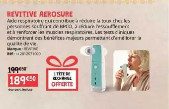 Distri Club Médical Revitive aerosure offre