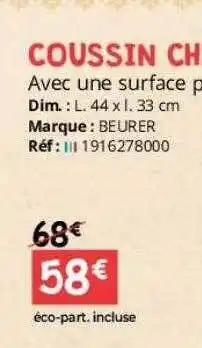 Distri Club Médical Coussin chauffant offre