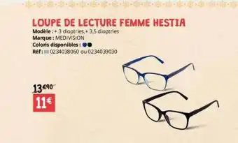 Distri Club Médical Loupe de lecture femme hestia medivision offre