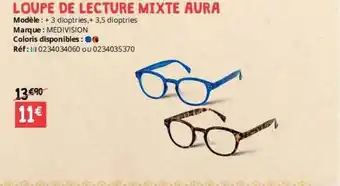Loupe de lecture mixte aura medivision