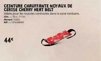 Distri Club Médical Ceinture chauffante noyaux de cerise cherry heat belt sissel offre