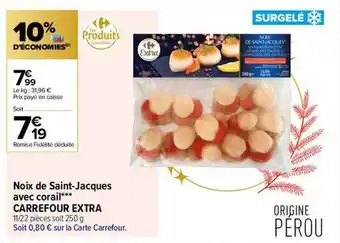 Carrefour Contact Noix de saint-jacques avec corail carrefour extra offre