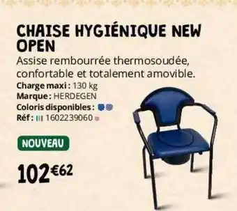 Distri Club Médical Chaise hygiénique new open herdegen offre
