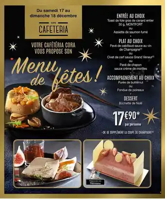 Cora x Carrefour Menu de fêtes ! offre