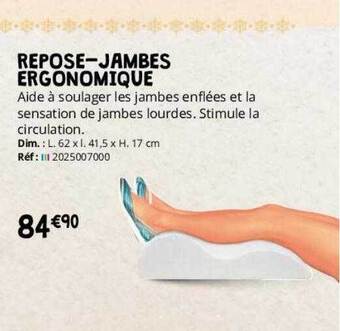 Distri Club Médical Repose-jambes ergonomique offre