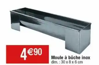 Cora x Carrefour Moule à bûche inox offre
