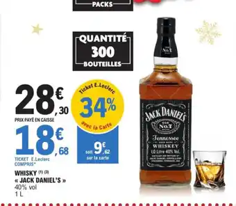 E.Leclerc Whisky Jack daniel's offre