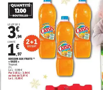 E.Leclerc Boisson Aux Fruits Oasis offre