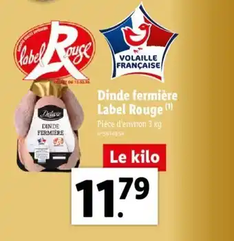 Lidl Dinde Fermier Label Rouge offre