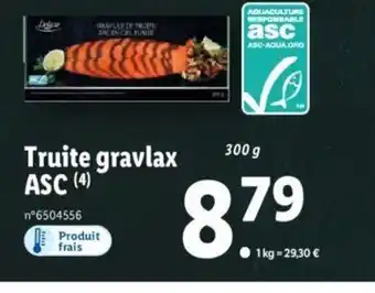 Truite Gravlax ASC