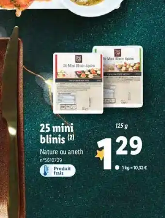 25 Mini Blinis