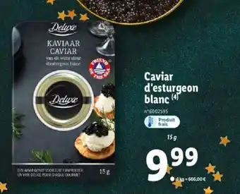 Lidl Caviar D'Esturgeon Blanc offre