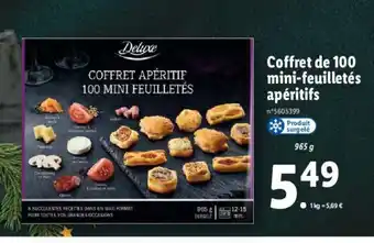 Lidl Coffret de 100 Minii-Feuilletes Apeitifs offre