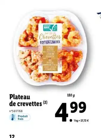 Lidl Plateau De Crevettes offre