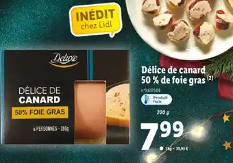 Lidl Delice De Canard 50% De Foie Gras offre