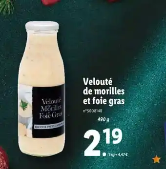 Lidl Veloute De Morilles Et Foie Gras offre