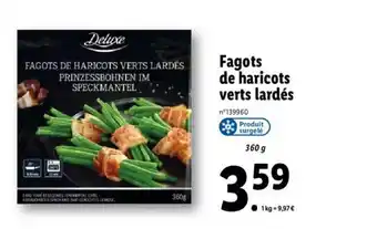 Lidl Fagots De Haricots Verts Lardes offre