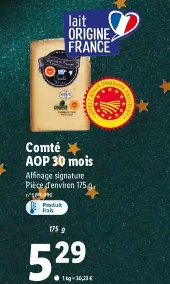 Lidl Comte Aop 30 Mois offre