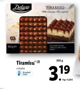 Lidl Tiramisu offre