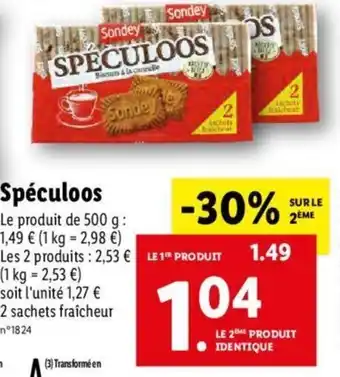 Lidl Speculoos offre