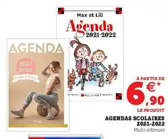 Hyper U Agenda Scolaires 2021-2022 offre