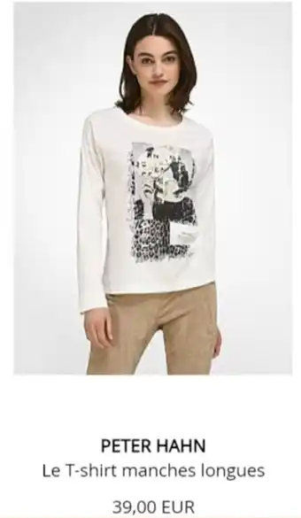 Peter hahn le t-shirt manches longues