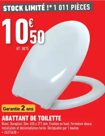 Brico Cash Abattant de toilette offre