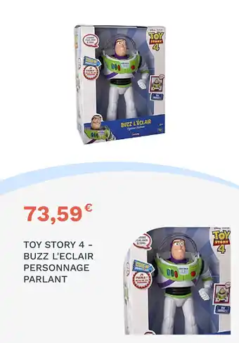 Toy story 4 - buzz l'eclair personnage parlant