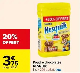 Carrefour Market Poudre chocolatée NESQUIK offre