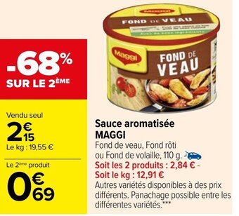 Carrefour Market Sauce aromatisée MAGGI offre
