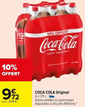 COCA COLA original 6 x 1,75L